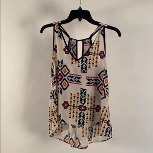 Aztec print Posh tank top